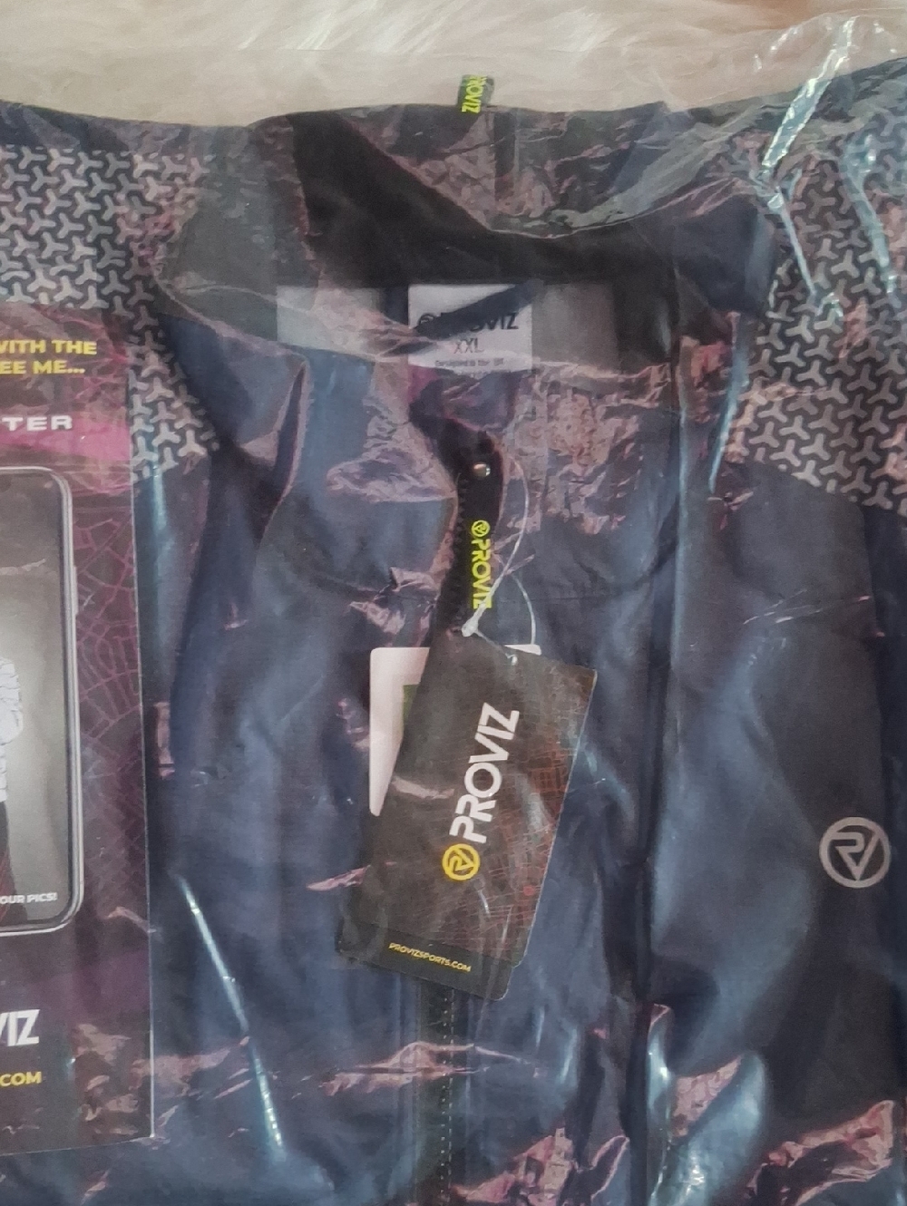 Proviz Reflective Navy Cycling Jacket - Navy with Gray Accents